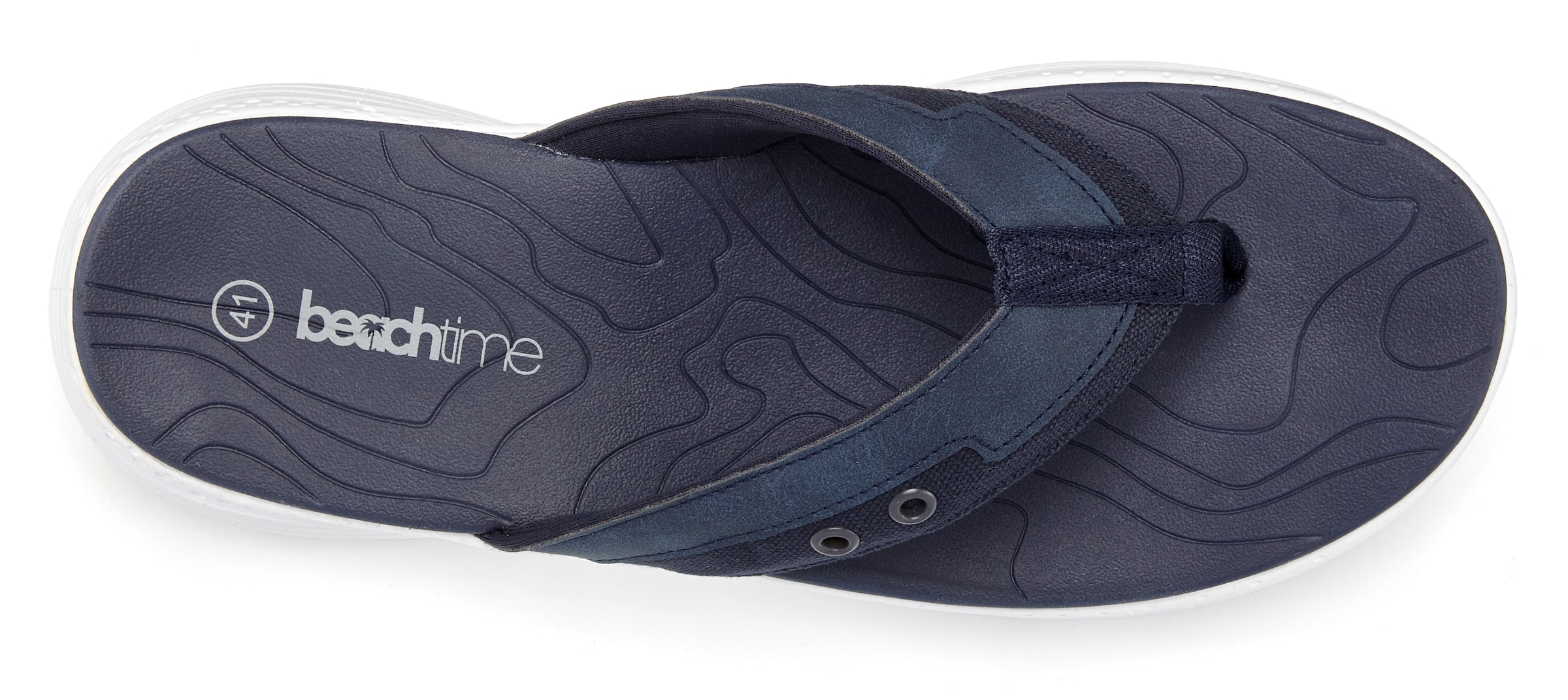 BEACH TIME T-Bar Sandals in Blue