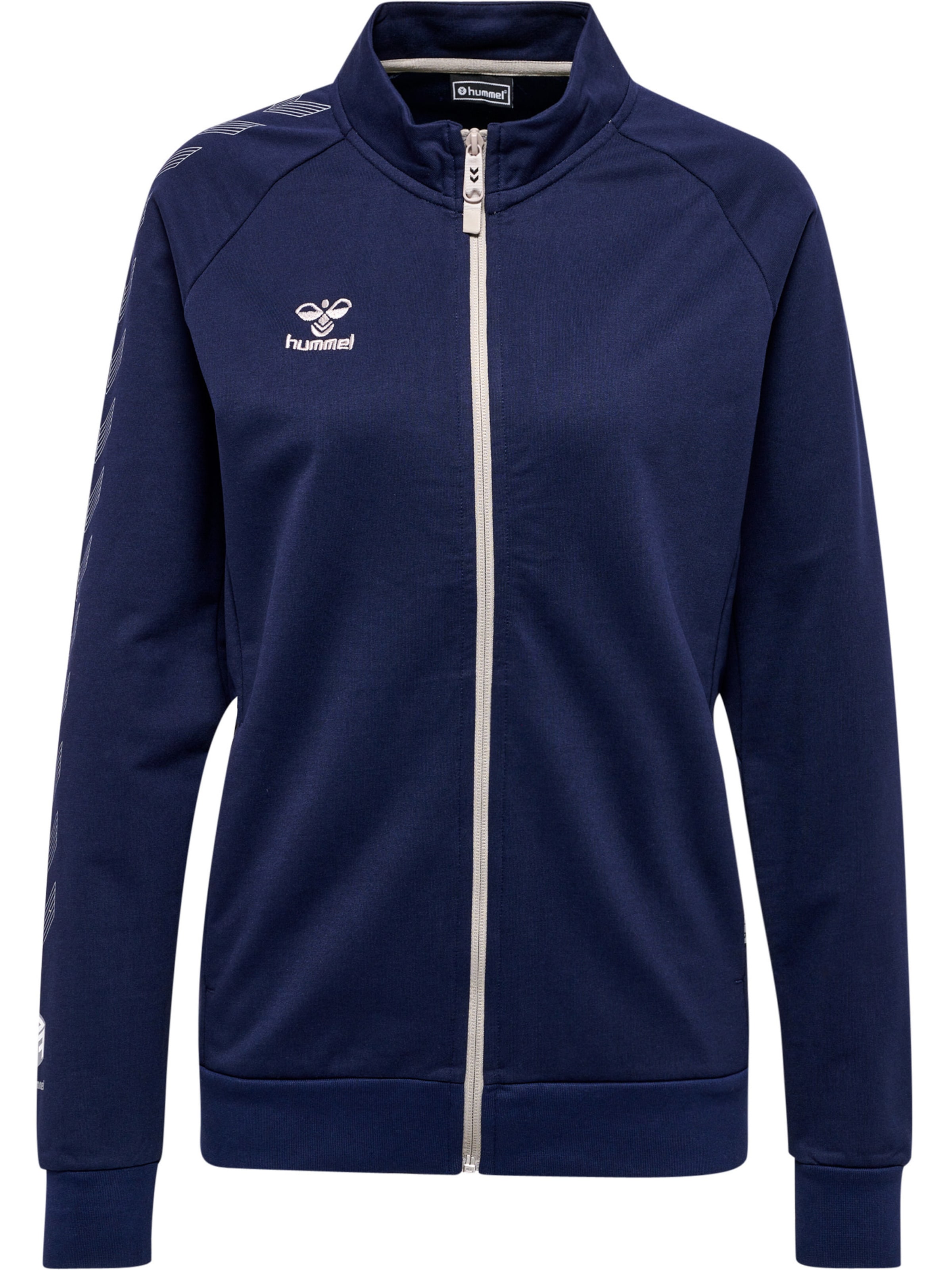 Hummel Sportsweatjacke 'Move Grid' in Blau: Vorderseite