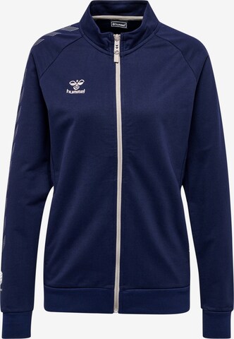 Hummel Sportief sweatvest 'Move' in Blauw: voorkant