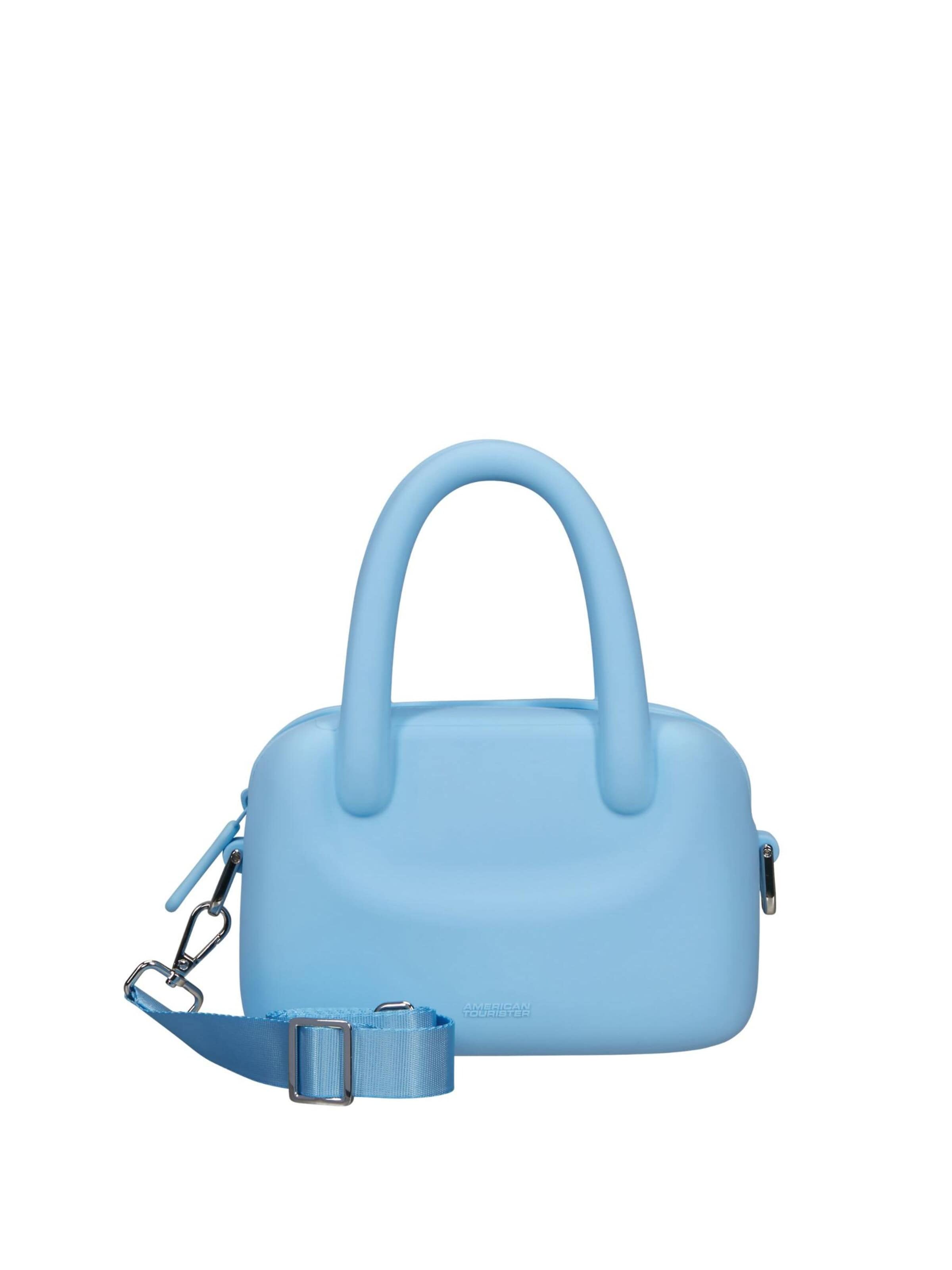 American Tourister Handtas in Blauw: voorkant