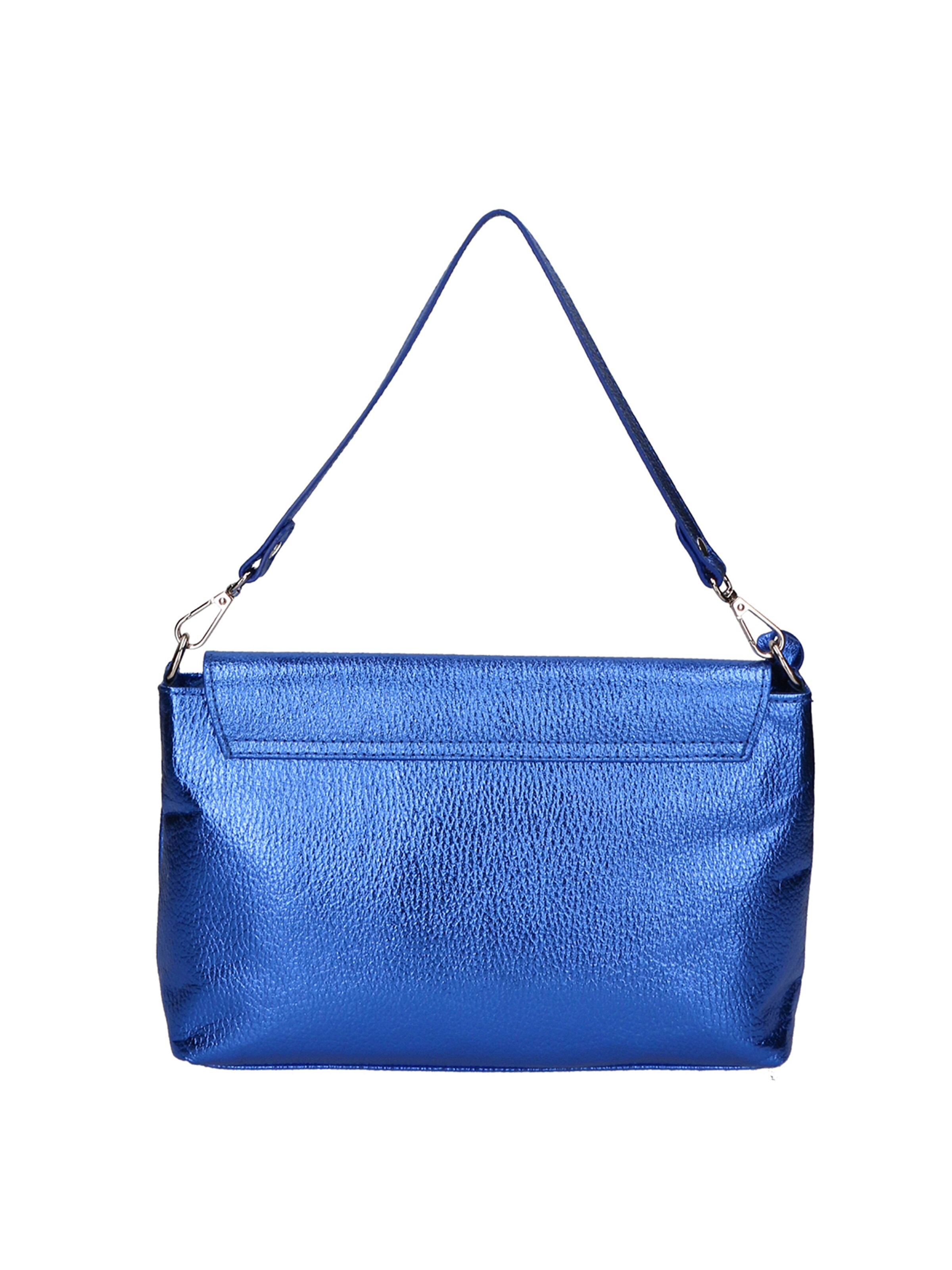 Pochette 'Pochette Donna Pelle Dollaro Laminato con Tracolla Rimovibile - Made in Italy' di Gave Lux in blu