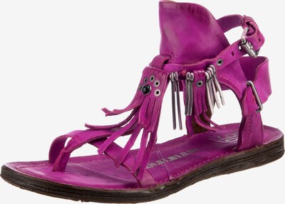 A.S.98 T-Bar Sandals ' Ramos' in Dark purple, Item view