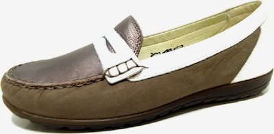 WALDLÄUFER Slipper in braun / weiß, Produktansicht