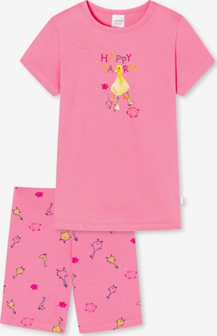 SCHIESSER Pajamas 'Girls World' in Pink: front