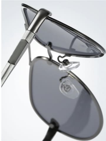 VEYREY Sunglasses 'Pilotenbrille Sonnenbrillen Laudin' in Silver