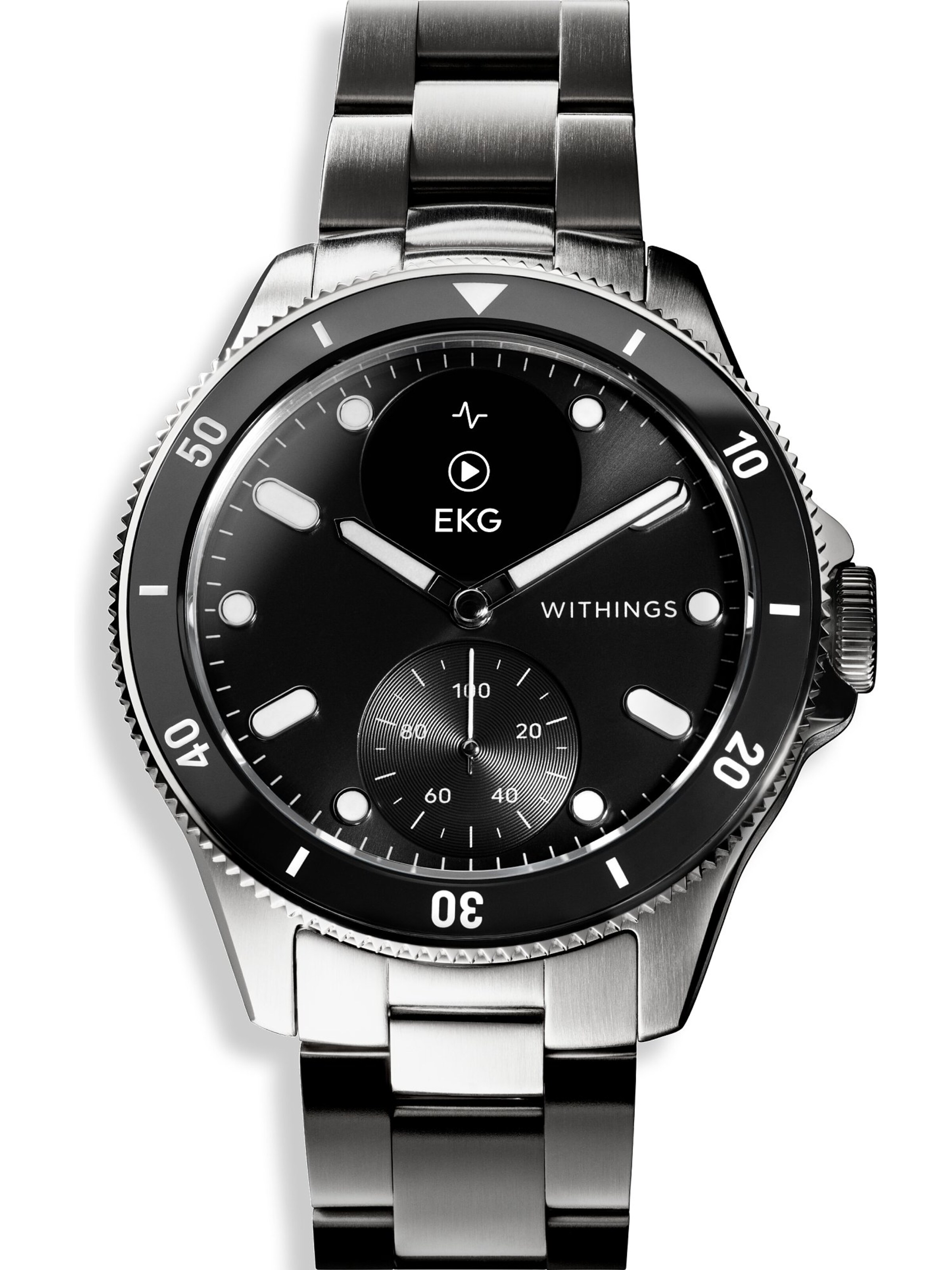 Withings Analog Watch in Black: front