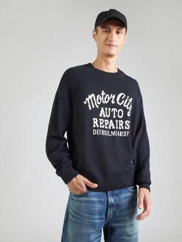 HOLLISTER Sveter - Čierna: predná strana