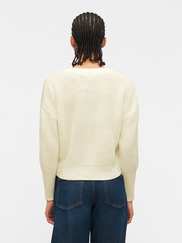 VERO MODA Πλεκτή ζακέτα 'VMLealight' σε λευκό