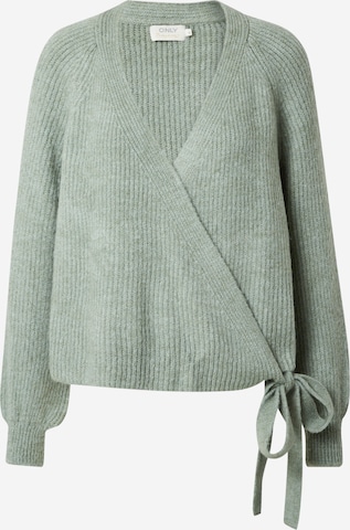 ONLY Knit Cardigan 'MIA' in Green: front