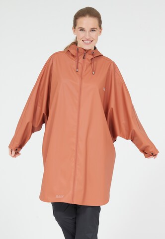 Weather Report Raincoat 'FLAME' in Orange: front