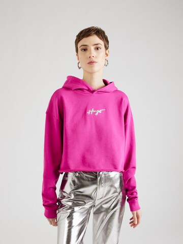 HUGO Sweatshirt 'Dephana 1' in Pink: front