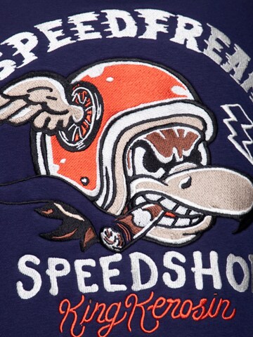 King Kerosin Between-Season Jacket 'Speedfreak' in Blue