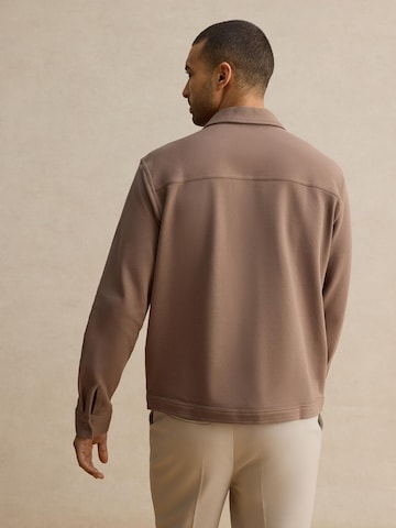 DAN FOX APPAREL Regular fit Srajca 'Marco' | rjava barva