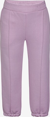 Bruuns Bazaar Kids Zwężany krój Spodnie w kolorze fioletowy: przód