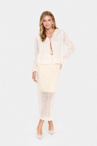 SAINT TROPEZ - Blusa 'Kirsty' em branco