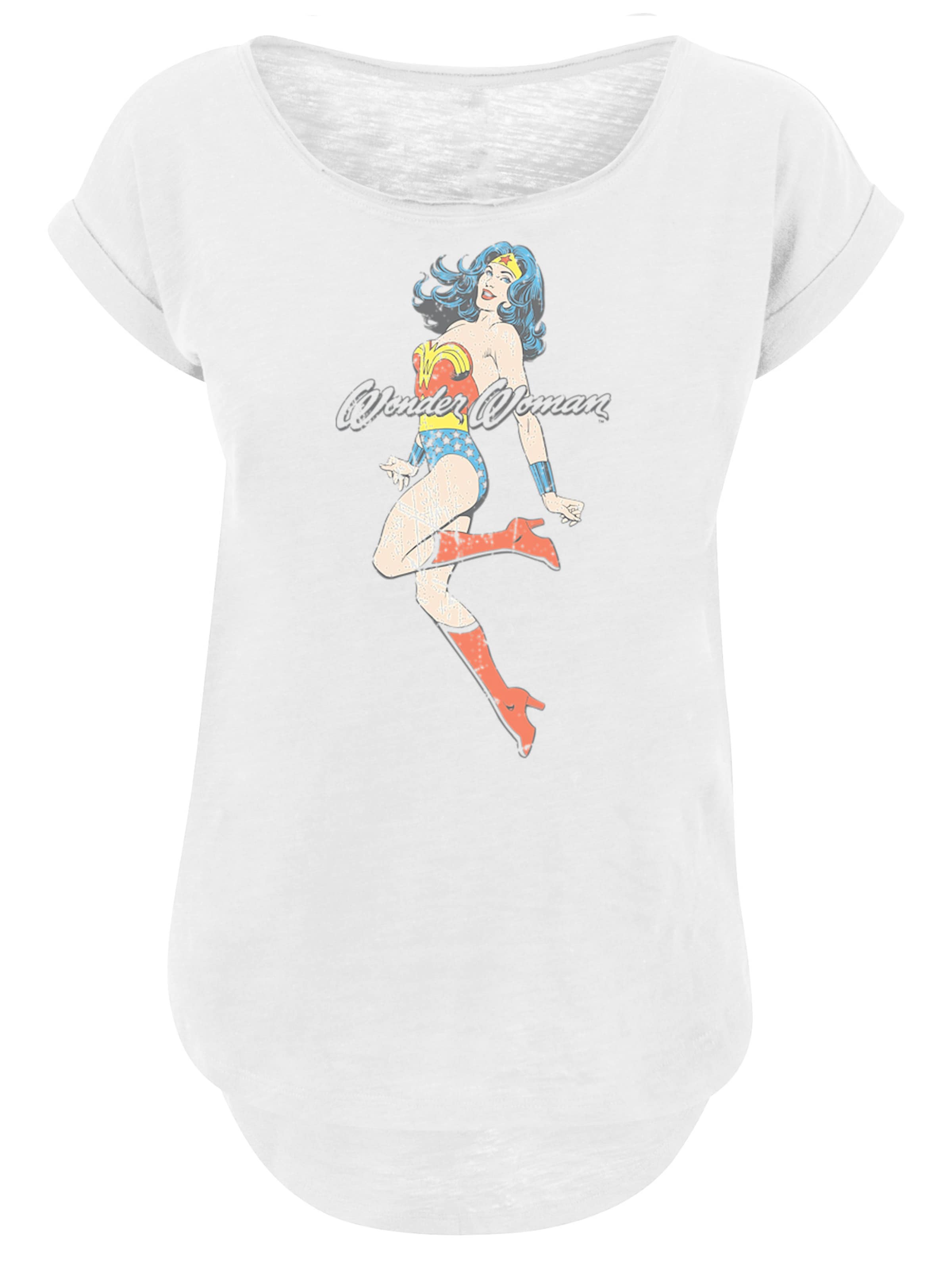 F4NT4STIC Shirt 'DC Comics Wonder Woman' in White: front