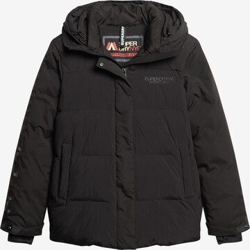 Parka d’hiver Superdry en noir : devant