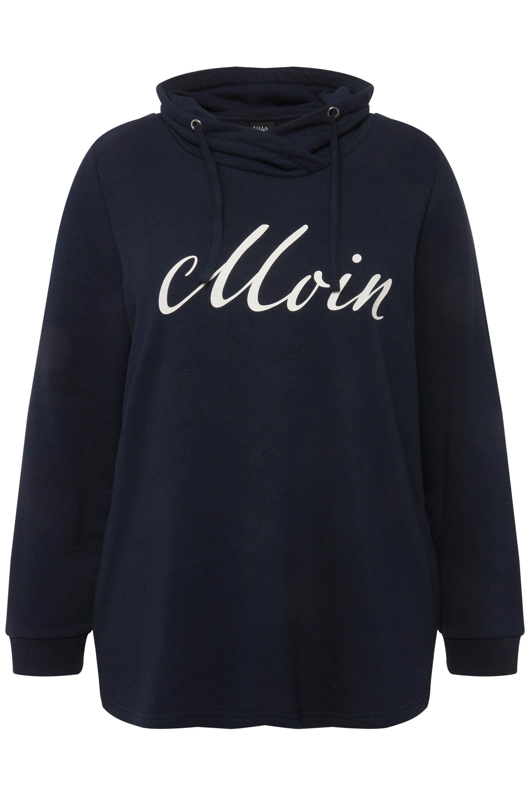 Ulla Popken Sweatshirt in Blauw: voorkant