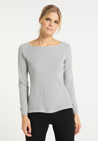 usha WHITE LABEL Pullover in Silber: predná strana