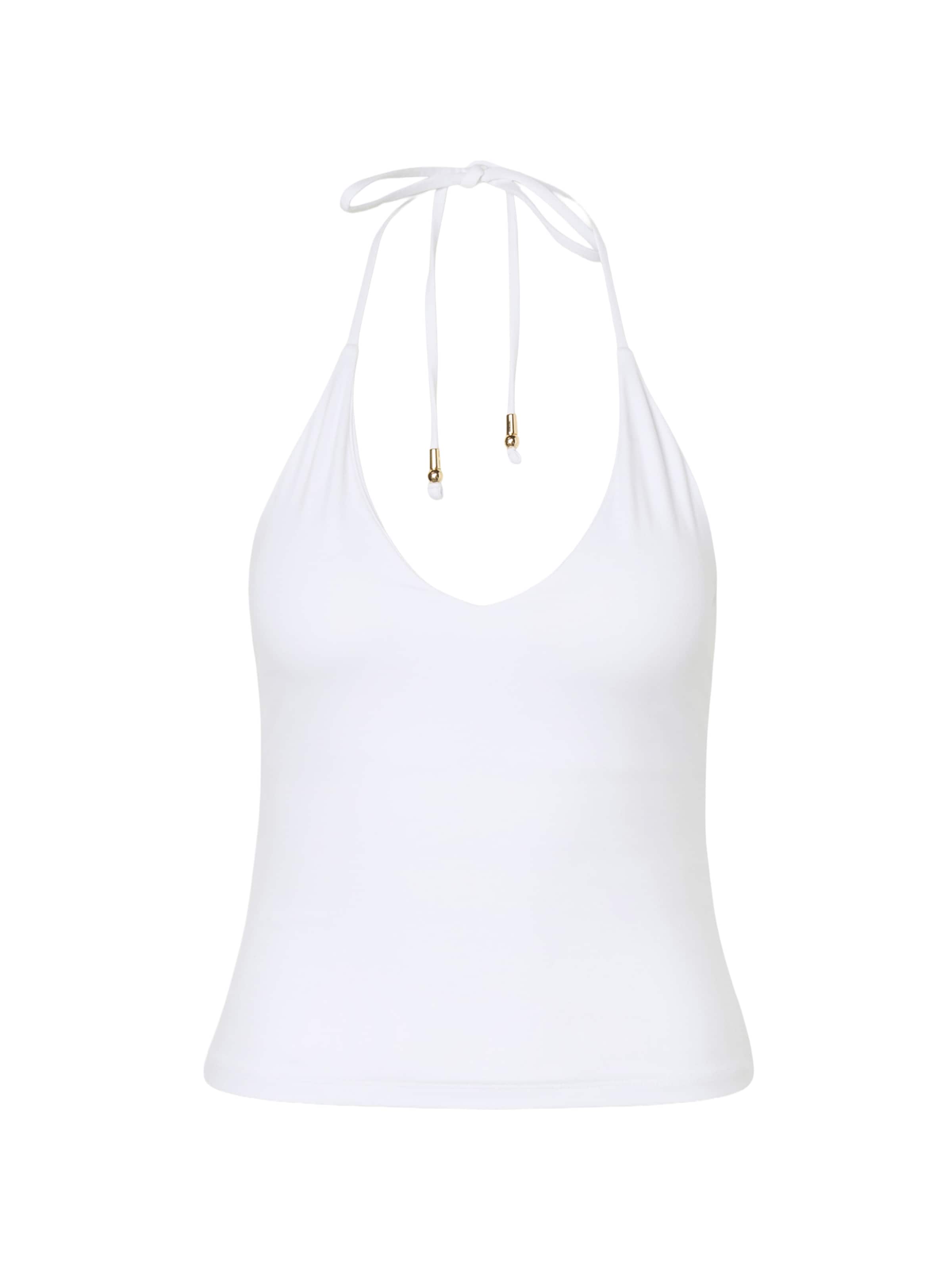 Abercrombie & Fitch Top - Biela: predná strana