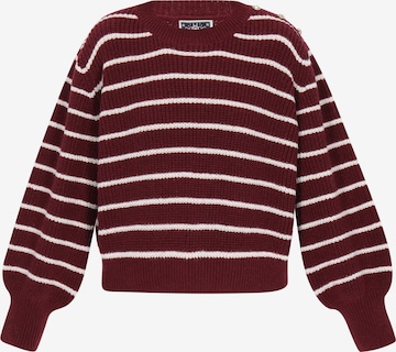 raudona DreiMaster Maritim Laisvas megztinis: priekis