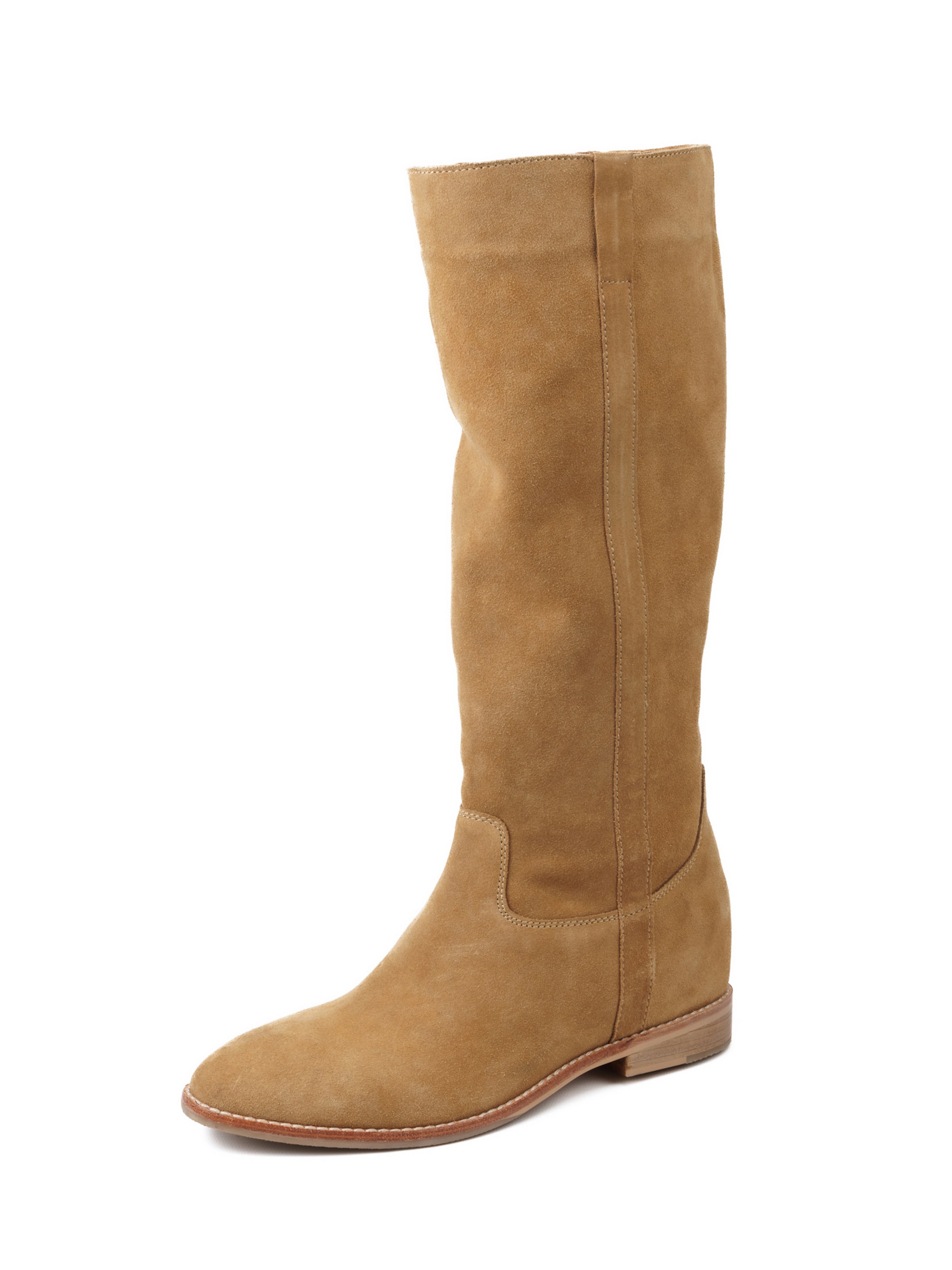 5PM Boots in Beige: front