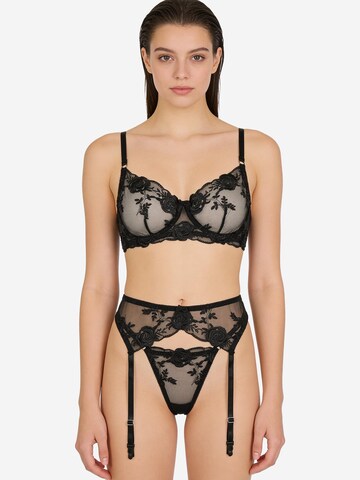 L.BEV Bralette Underwear sets 'Fiamma Nera' in Black