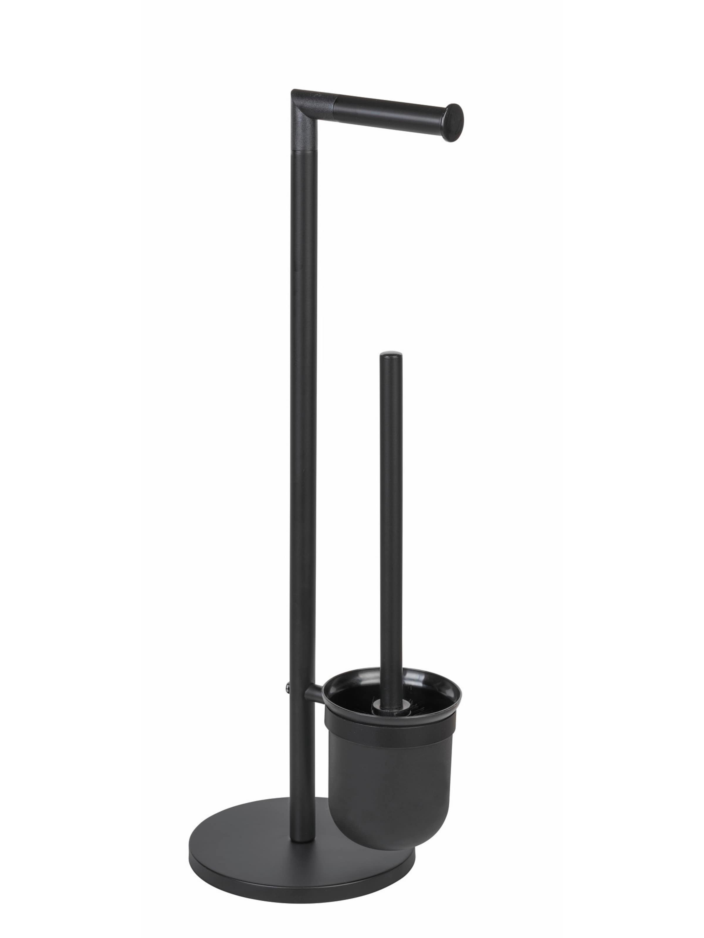 Wenko WC-Garnitur 'Parus' in Schwarz