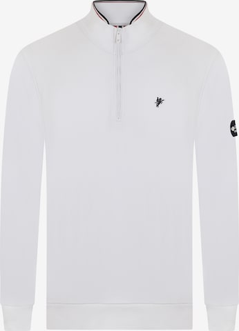 DENIM CULTURE Sweatshirt 'SANTIAGO' in Wit: voorkant