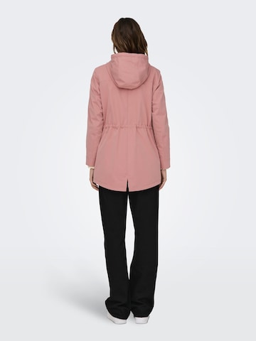 ONLY Between-seasons parka 'LOUISE' in Pink