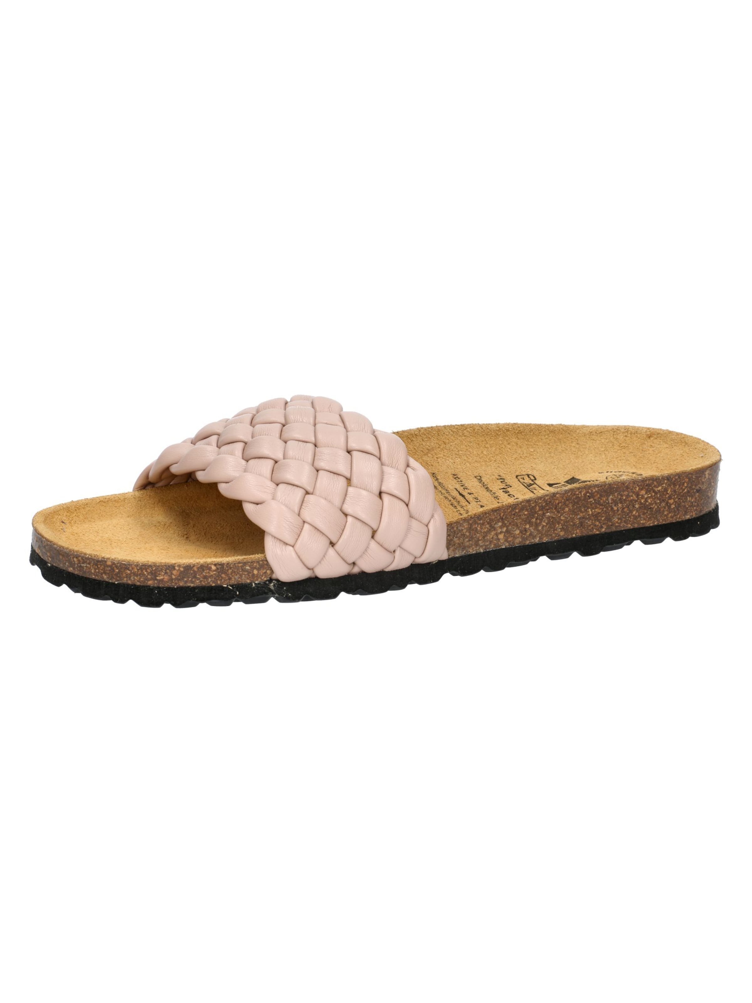LICO Pantolette 'Bioline Plait' in Pink: Vorderseite