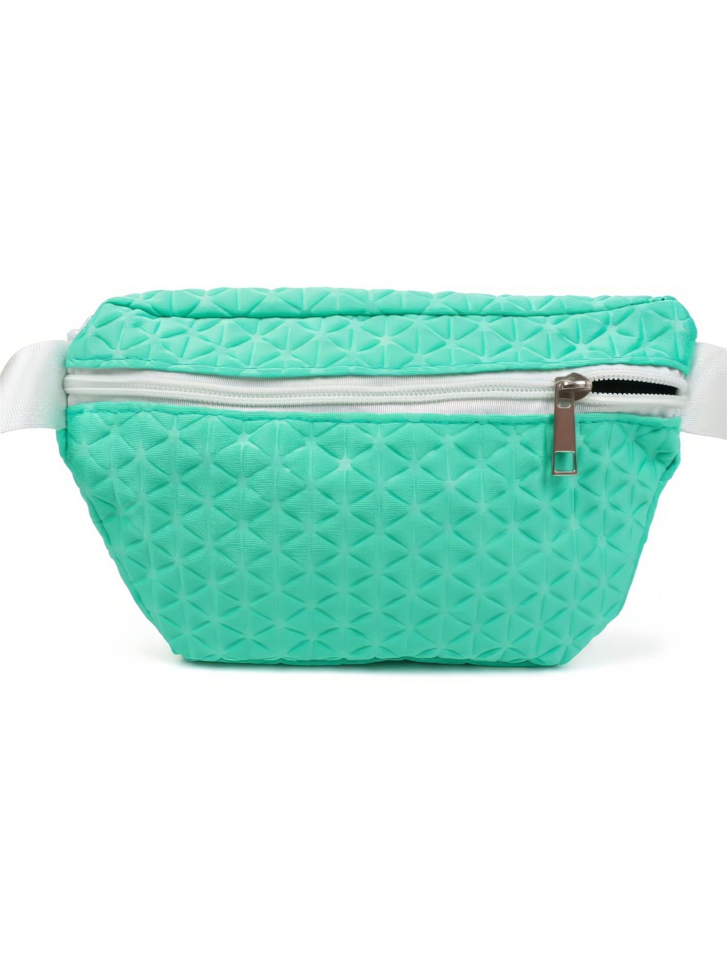 styleBREAKER Gürteltasche 'Bauchtasche geometrische Prägung, Gürteltasche'‌‌‌ in Grün