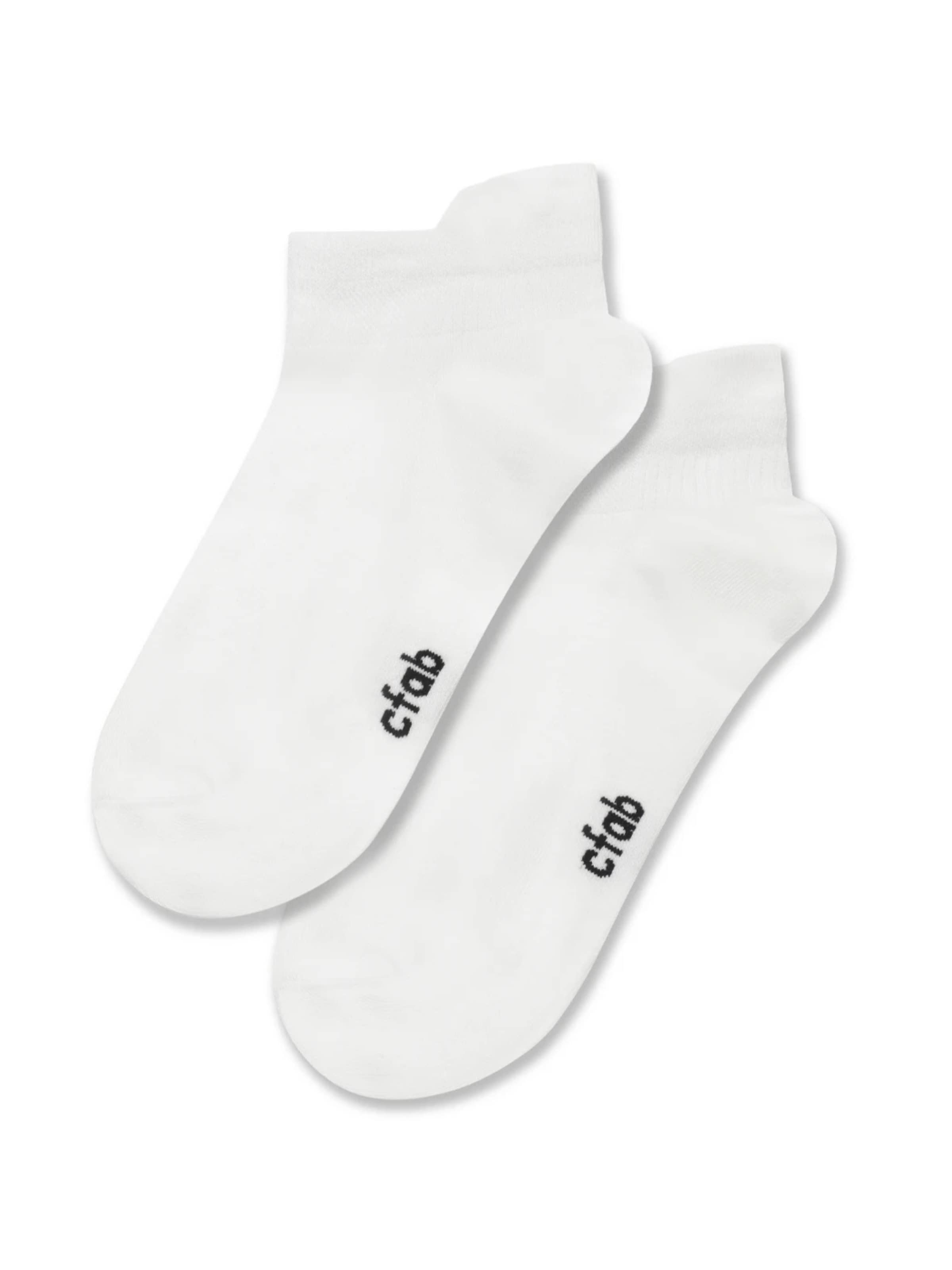 cfab (formerly creamy fabrics) Socken '4er-Pack Sneaker Socken'‌‌‌‌‌‌‌‌ in Weiß: Vorderseite