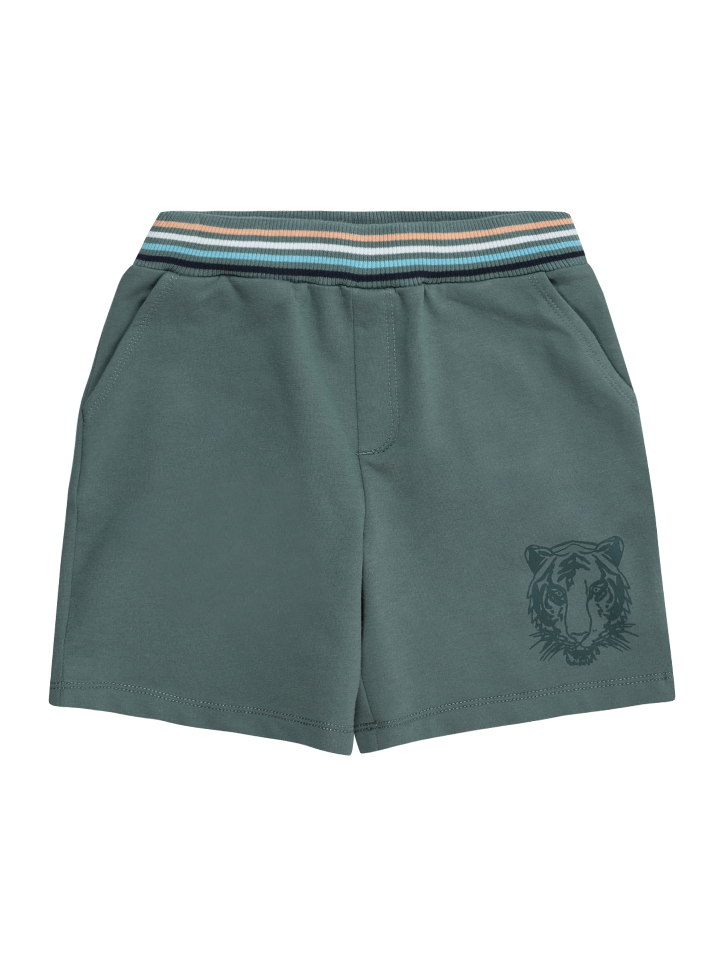 s.Oliver Normální Kalhoty – zelená: přední strana