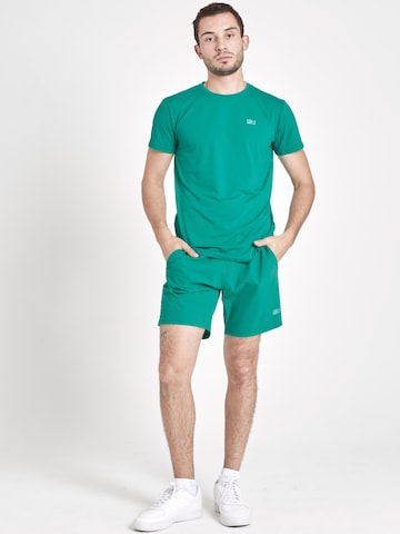 SPORTKIND Regular Workout Pants 'Shorts regular' in Green: front