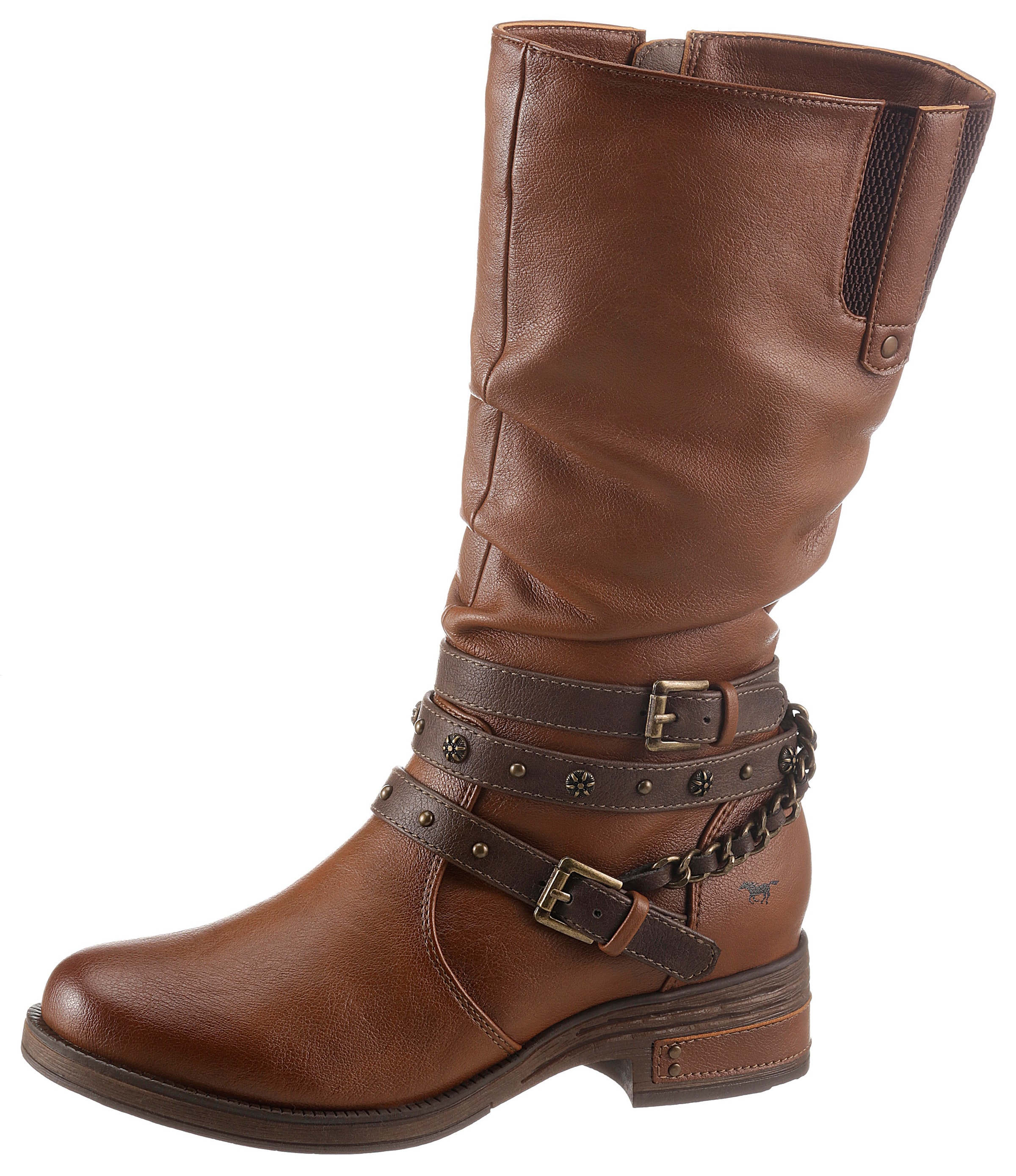 Mustang cowboy biker boots best sale
