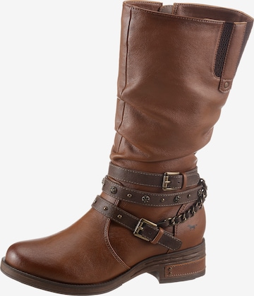 Bottes MUSTANG en marron : devant