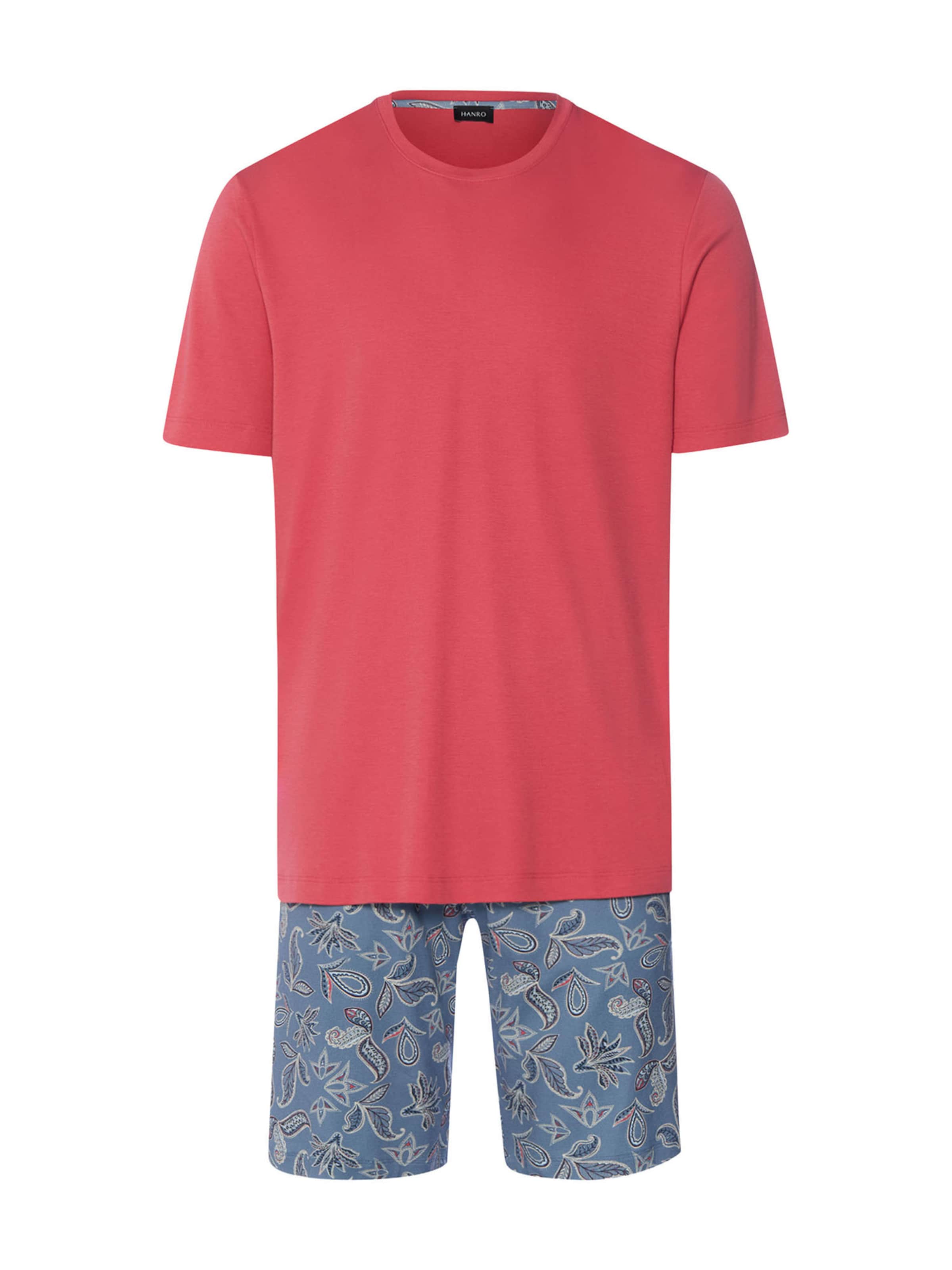 Pyjama court ' Night & Day ' Hanro en bleu : devant