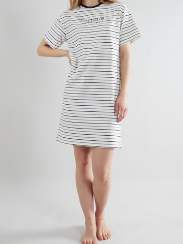 TOM TAILOR - Camiseta de noche en blanco