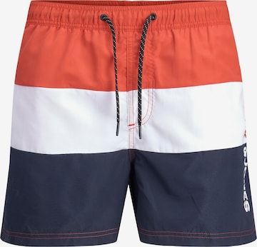 Șorturi de baie 'Crete' de la Jack & Jones Plus pe albastru: față