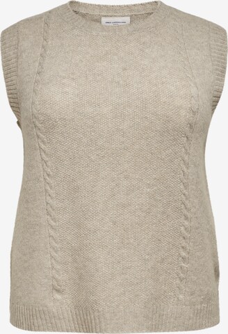 ONLY Carmakoma Sweater 'Abbi' in Beige: front