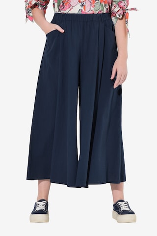 Ulla Popken Wide Leg Laskoshousut värissä sininen: etupuoli
