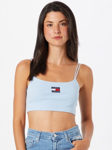 Haut Tommy Jeans en bleu : devant