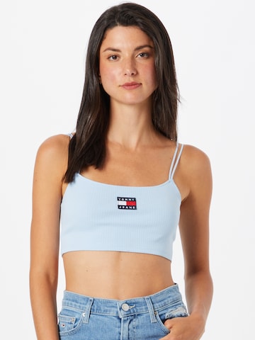 Tommy Jeans - Top en azul: frente