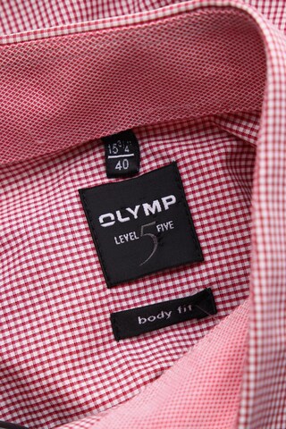 OLYMP Button Up Shirt in M in Red