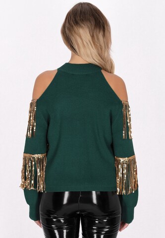 Pull-over faina en vert