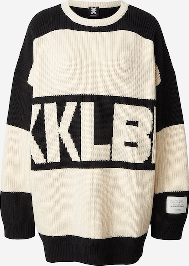 Karo Kauer Široki pulover u boja pijeska / crna, Pregled proizvoda