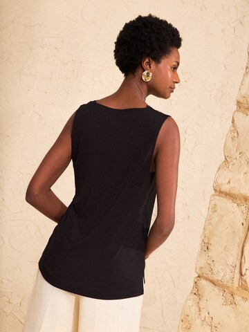 love & roses Top in Zwart