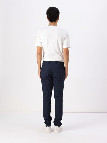 Slimfit Pantaloni chino 'Hesten' di HUGO in blu: dietro