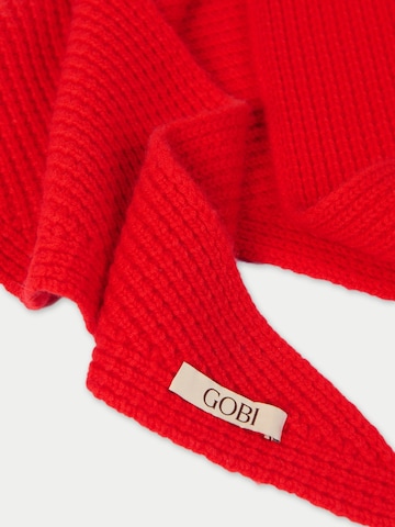 GOBI Cashmere Halsduk 'Unisex Cashmere Cape Scarf' i röd